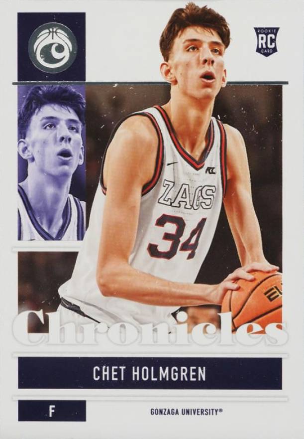 2022 Panini Chronicles Draft Picks Chet Holmgren #1 Basketball Card