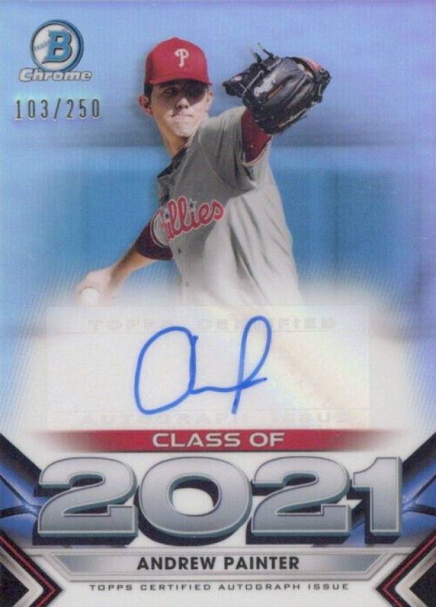 2021 Bowman Draft Class of 2021 Autographs Andrew Painter #C21AP Baseball Card