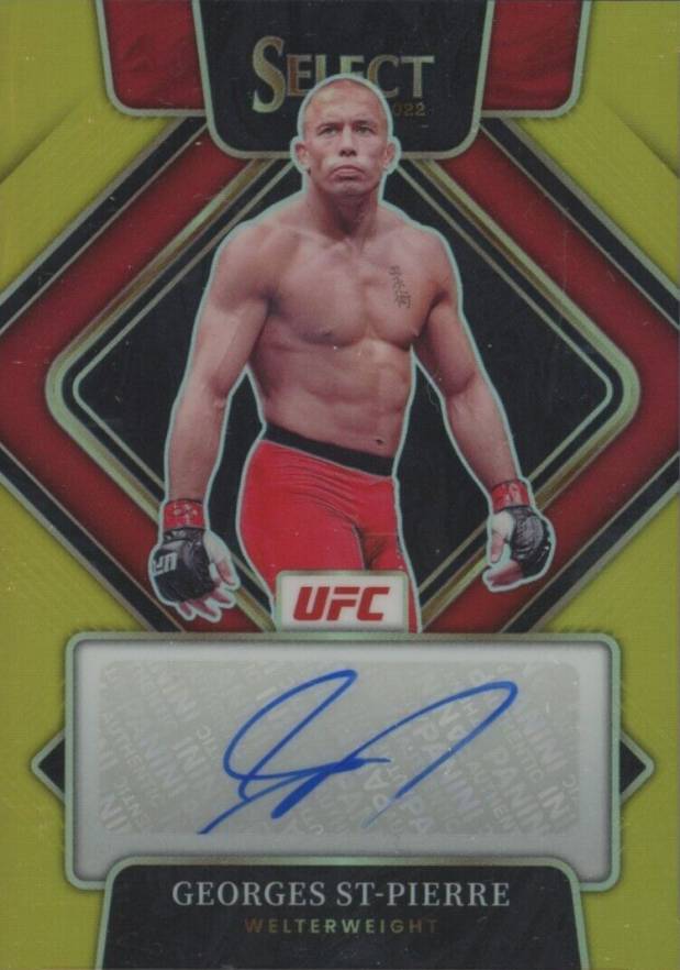 2022 Panini Select UFC Signatures Georges St-Pierre #SG-GSP Other Sports Card