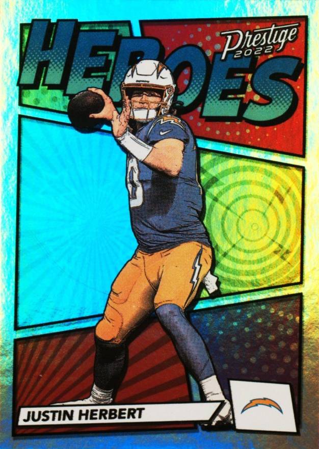 2022 Panini Prestige Heroes Justin Herbert #H3 Football Card