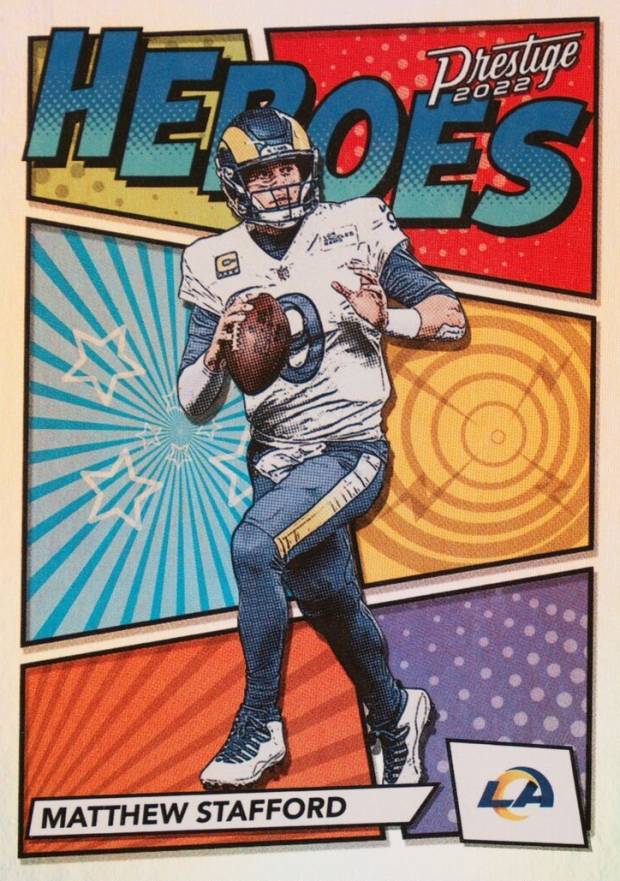 2022 Panini Prestige Heroes Matthew Stafford #H7 Football Card