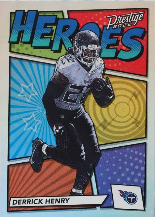 2022 Panini Prestige Heroes Derrick Henry #H8 Football Card