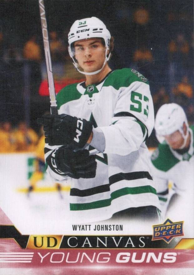 2022 Upper Deck Canvas Wyatt Johnston #C218 Hockey Card