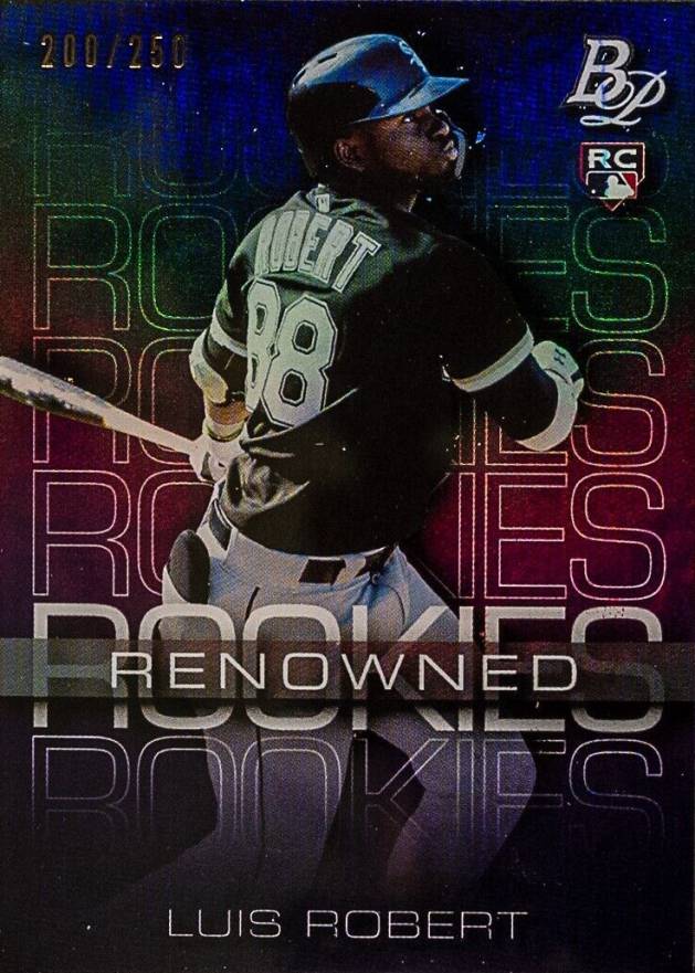 2020 Bowman Platinum Renowned Rookies Luis Robert #RR3 Baseball Card