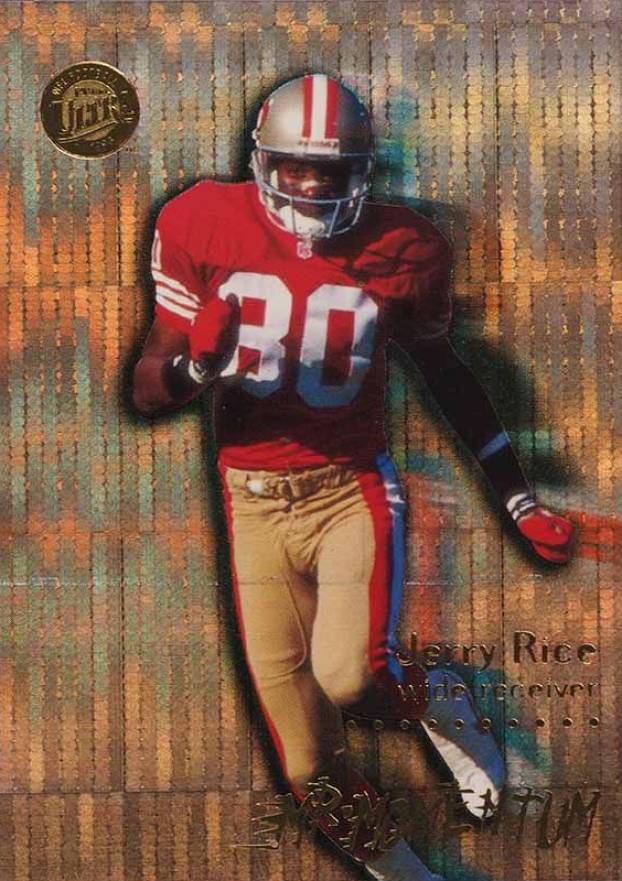 1996 Ultra Mr. Momentum Jerry Rice #12 Football Card