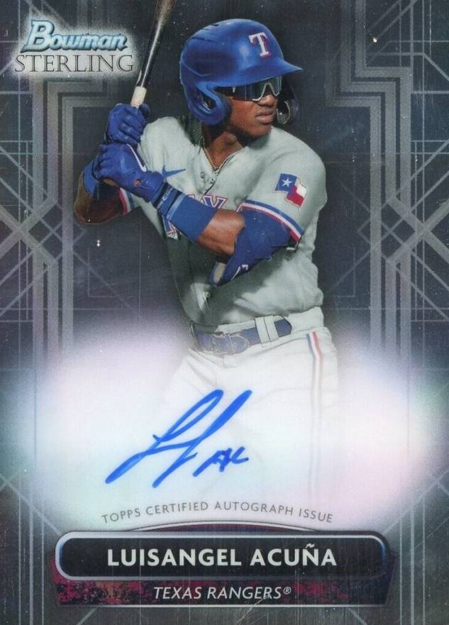 2022 Bowman Sterling Prospect Autographs Luisangel Acuna #PALA Baseball Card