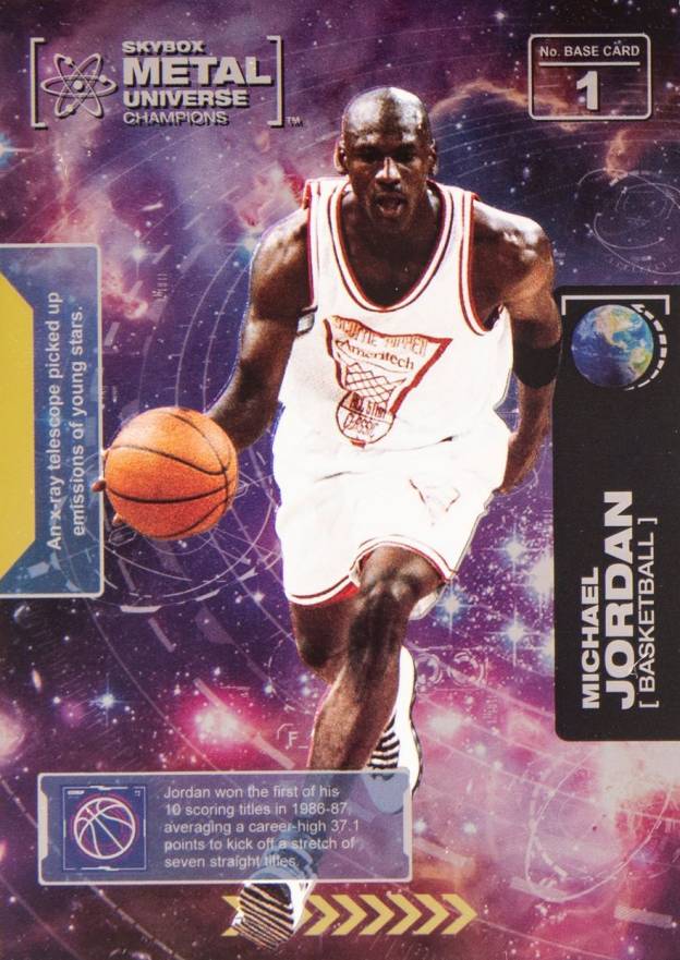 2021 Skybox Metal Universe Champions Michael Jordan #1 Basketball Card