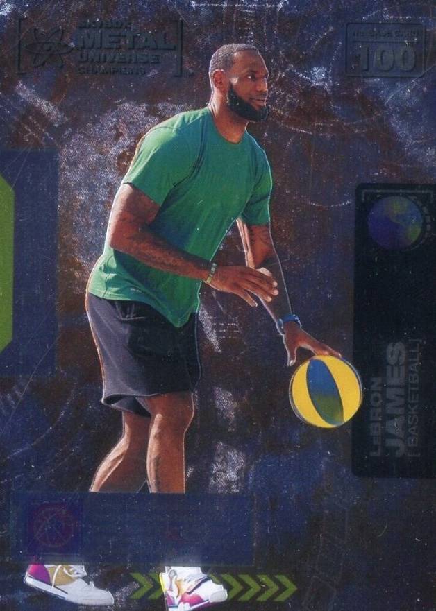 2021 Skybox Metal Universe Champions LeBron James #100 Basketball Card