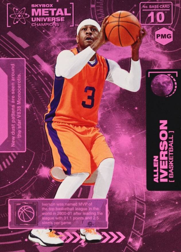 2021 Skybox Metal Universe Champions Allen Iverson #10 Basketball Card