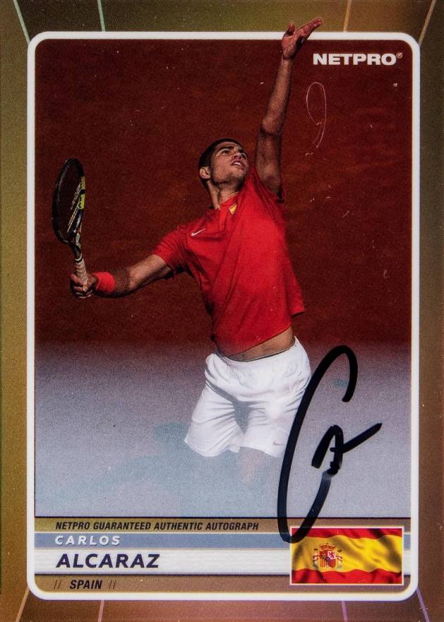 2022 Netpro Premium Autograph Carlos Alcaraz #SPAU Other Sports Card