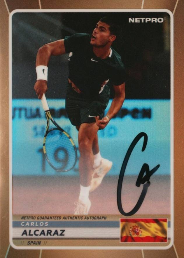 2022 Netpro Premium Autograph Carlos Alcaraz #SPAU2 Other Sports Card