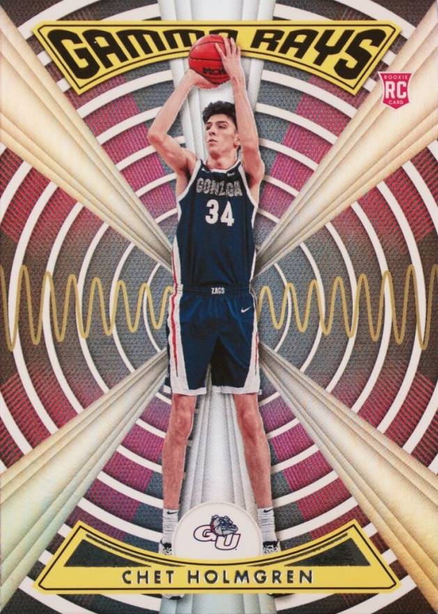 2022 Panini Chronicles Draft Picks Gamma Rays Chet Holmgren #ZGCHE Basketball Card