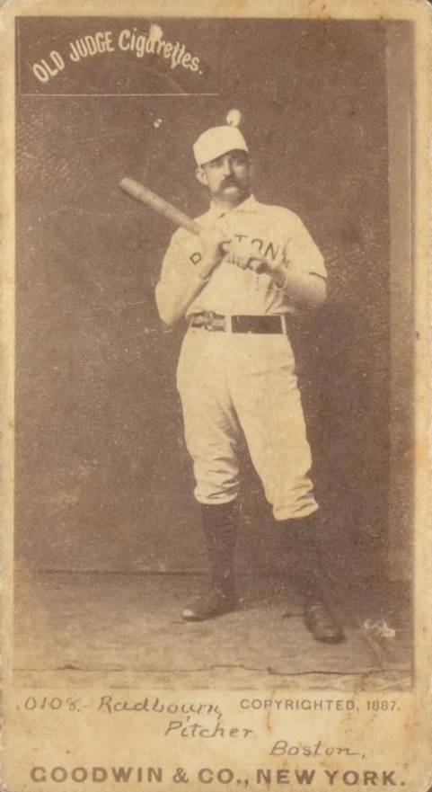 1887 Old Judge Radbourn, Pitcher, Boston #377-3c Baseball Card