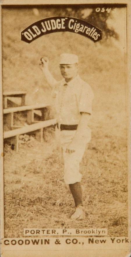 1887 Old Judge Porter, P., Brooklyn #372-5a Baseball Card