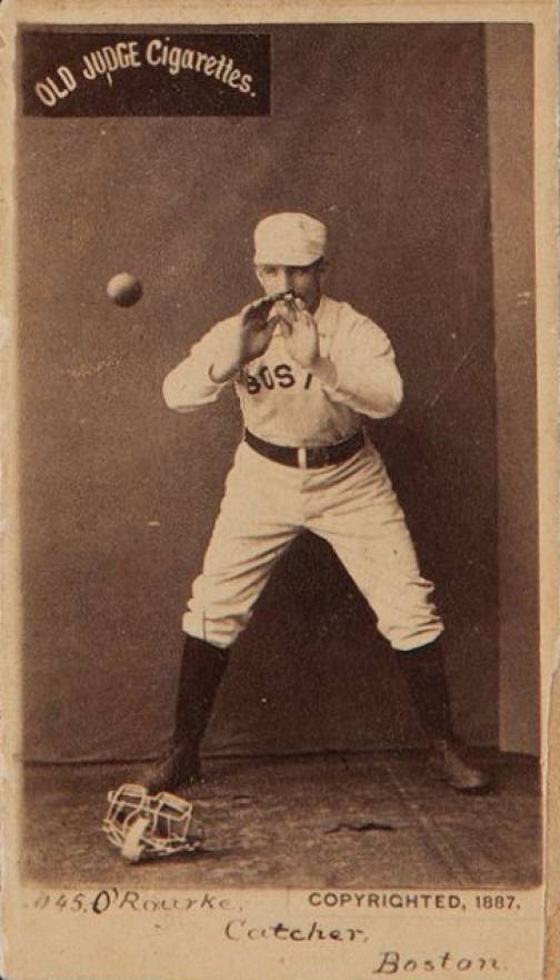 1887 Old Judge O'Rourke, Catcher, Boston #359-6a Baseball Card