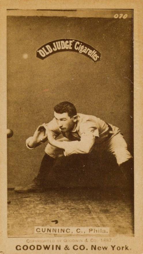 1887 Old Judge Gunning, C., Phila. #204-1b Baseball Card