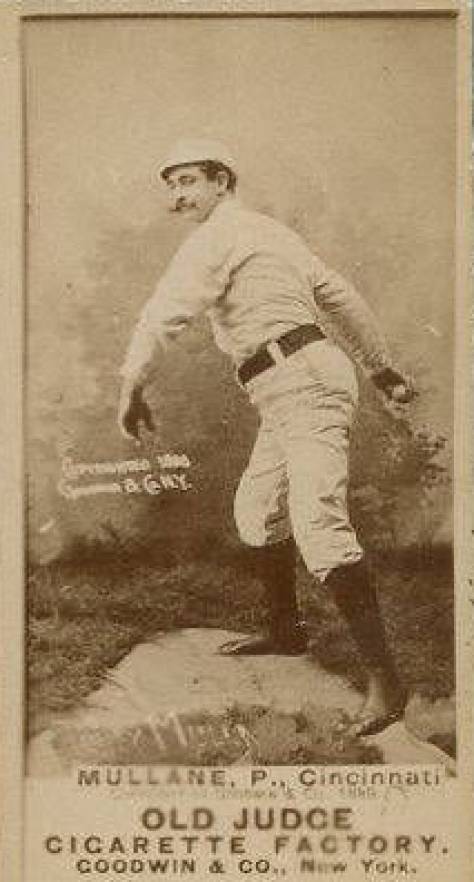 1887 Old Judge Mullane, P., Cincinnati #331-6b Baseball Card