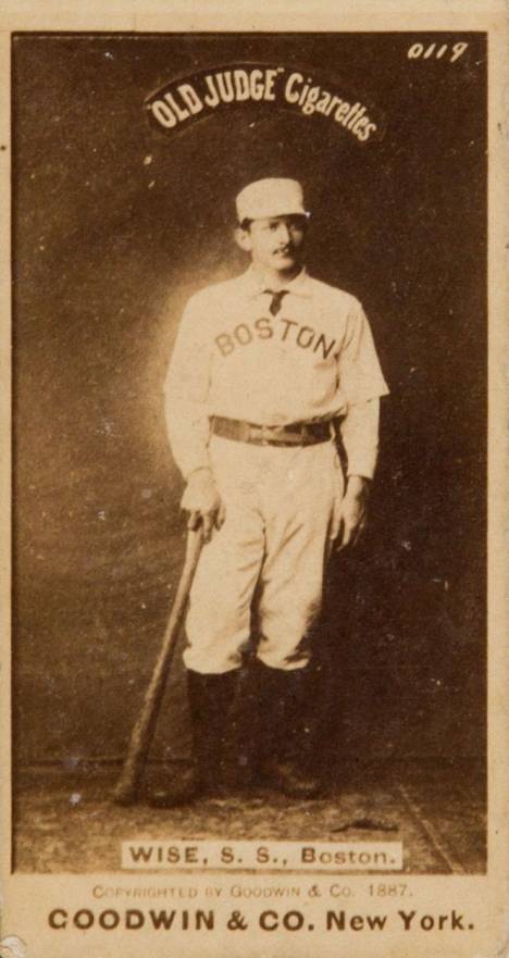 1887 Old Judge Wise, S.S., Boston. #506-3b Baseball Card