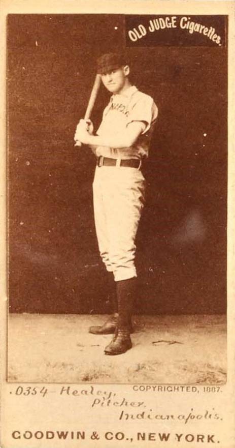 1887 Old Judge Healey, Pitcher, Indianapolis. #218-2b Baseball Card