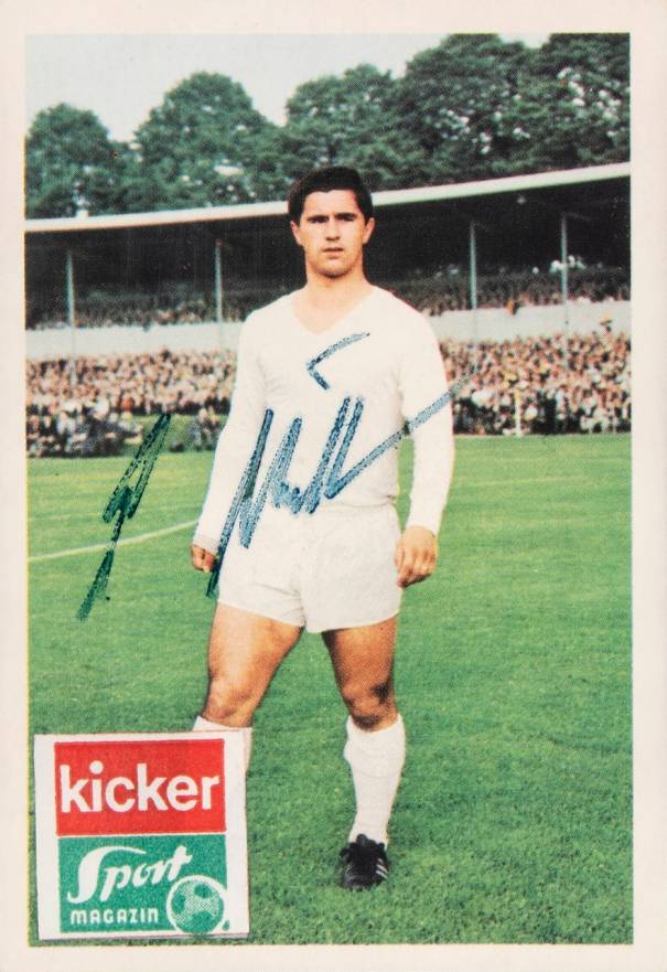 1967 Bergmann-Verlag Fussball Gerhard Muller #130 Soccer Card