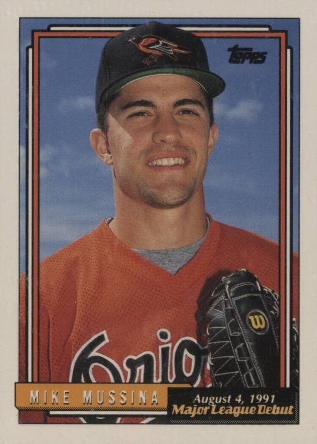 1992 Topps '91 M.L. Debut Mike Mussina #130 Baseball Card