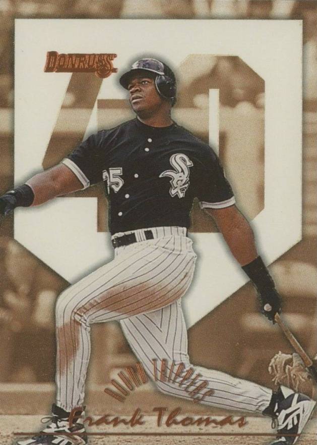 1996 Donruss Round Trippers Frank Thomas #9 Baseball Card