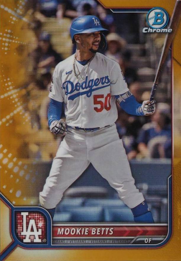 2022 Bowman Chrome Mookie Betts #84 Baseball Card