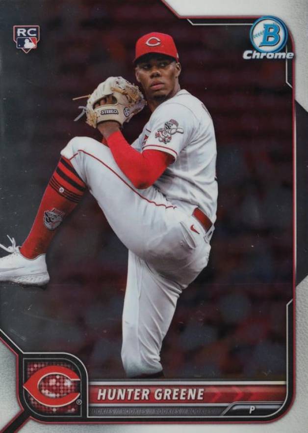 2022 Bowman Chrome Hunter Greene #95 Baseball Card