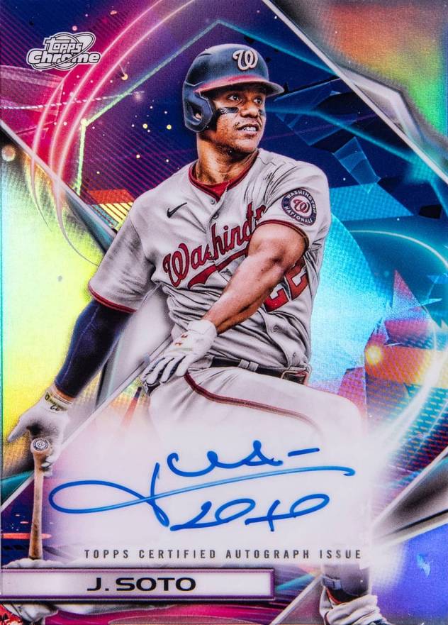 2022 Topps Cosmic Chrome Autographs Juan Soto #JS Baseball Card