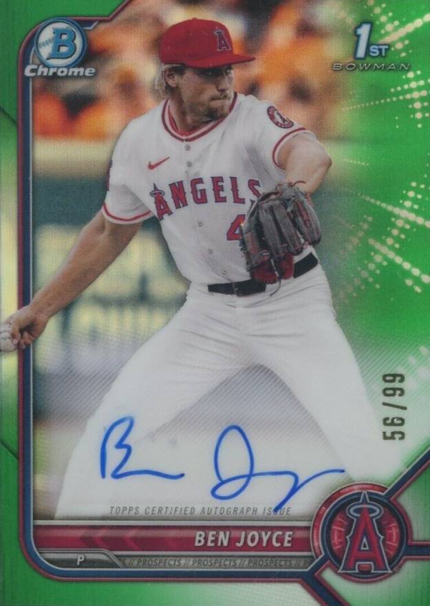 2022 Bowman Draft Chrome Draft Pick Autographs Ben Joyce #CDABJ Baseball Card