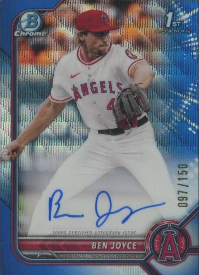 2022 Bowman Draft Chrome Draft Pick Autographs Ben Joyce #CDABJ Baseball Card