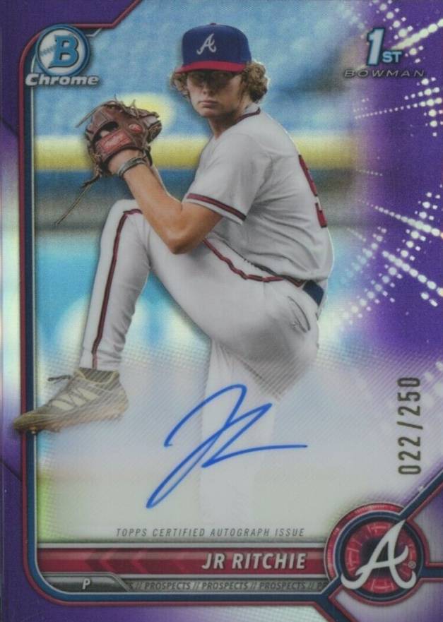 2022 Bowman Draft Chrome Draft Pick Autographs Jr Ritchie #CDAJR Baseball Card