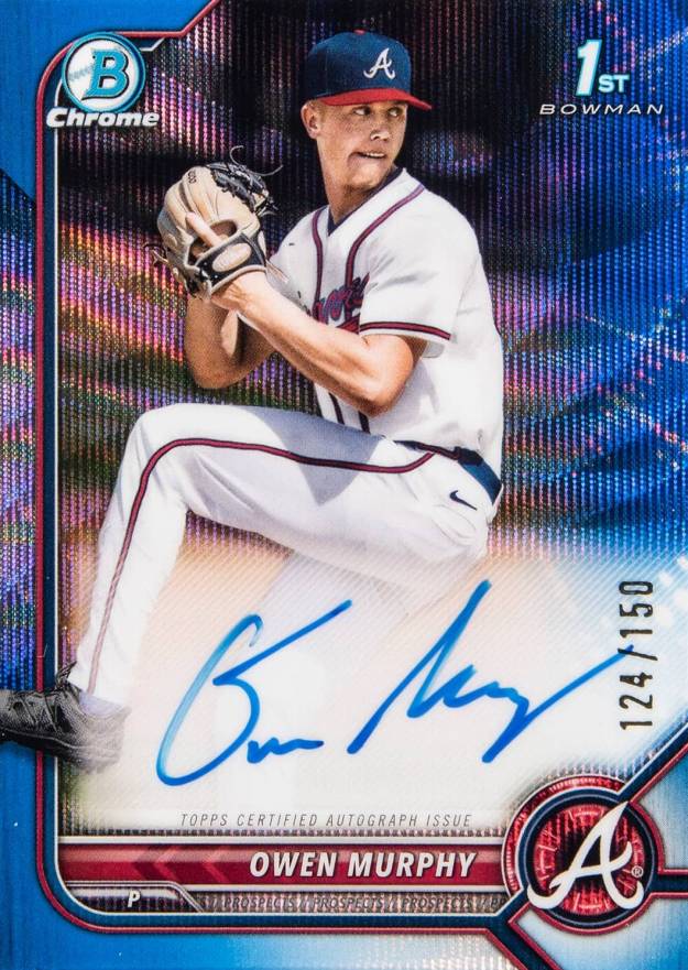 2022 Bowman Draft Chrome Draft Pick Autographs Owen Murphy #CDAOM Baseball Card