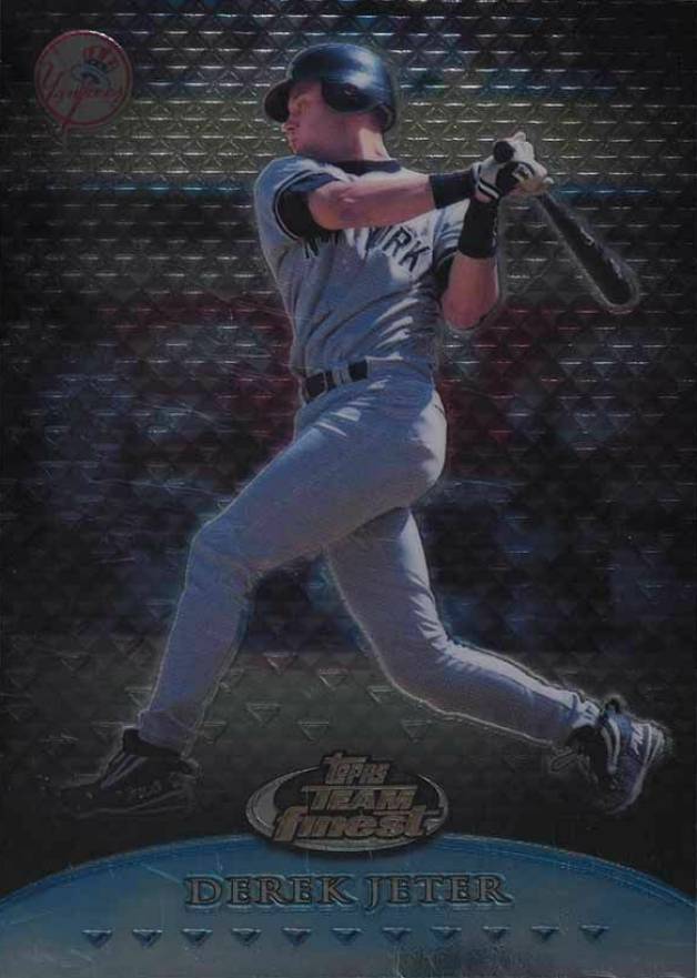 1999 Finest Team Finest Blue  Derek Jeter #TF16 Baseball Card