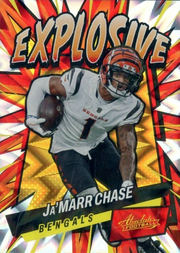 2022 Panini Absolute Explosive Ja'Marr Chase #E26 Football Card