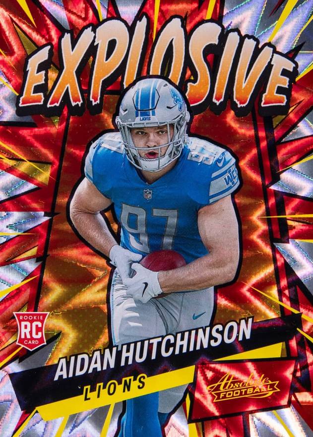 2022 Panini Absolute Explosive Aidan Hutchinson #E39 Football Card