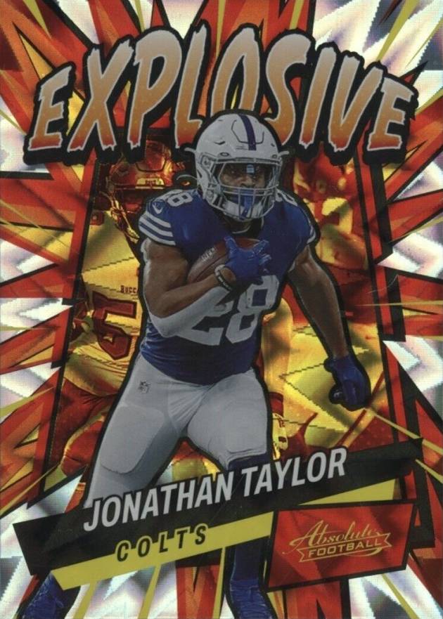 2022 Panini Absolute Explosive Jonathan Taylor #E16 Football Card