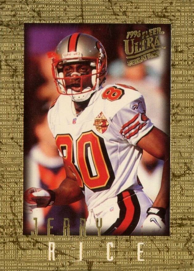 1996 Ultra Sensations Jerry Rice #91 Football Card