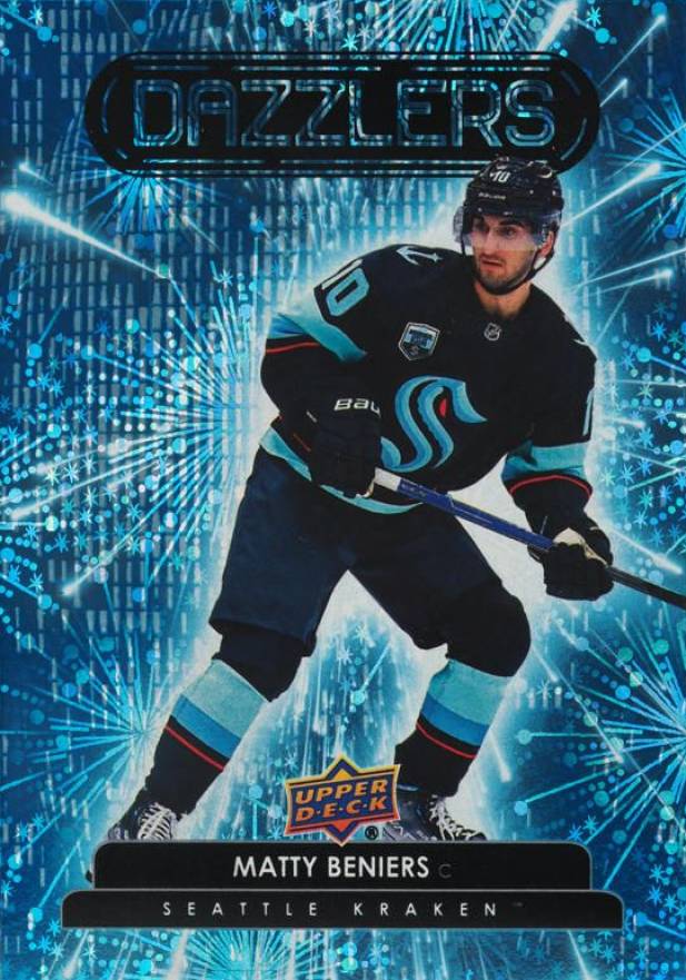 2022 Upper Deck Dazzlers Matty Beniers #DZ18 Hockey Card