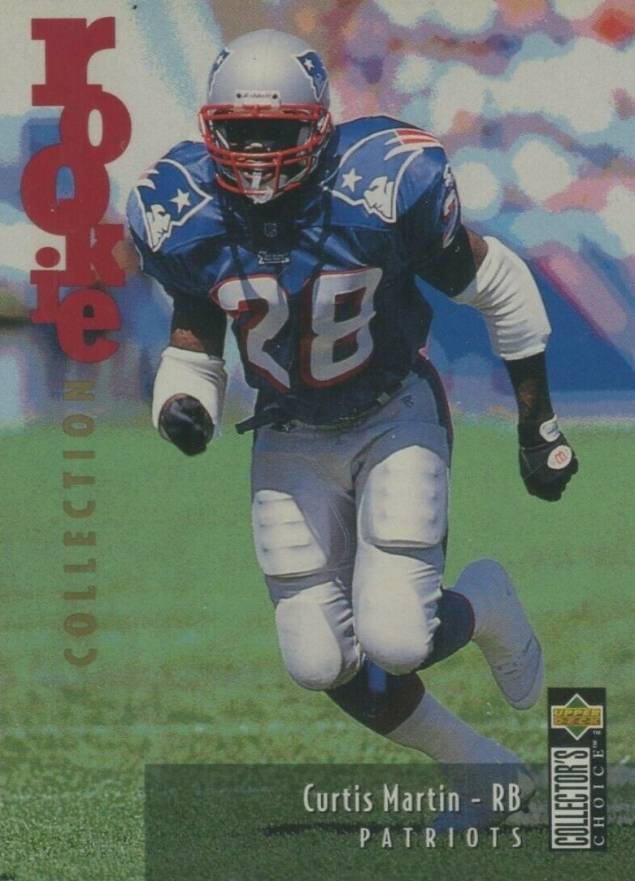 1995 Collector's Choice Update Curtis Martin #U38 Football Card