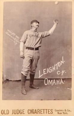 1888 Old Judge Cabinets Leighton. C.F. Omaha #276-5 Baseball Card