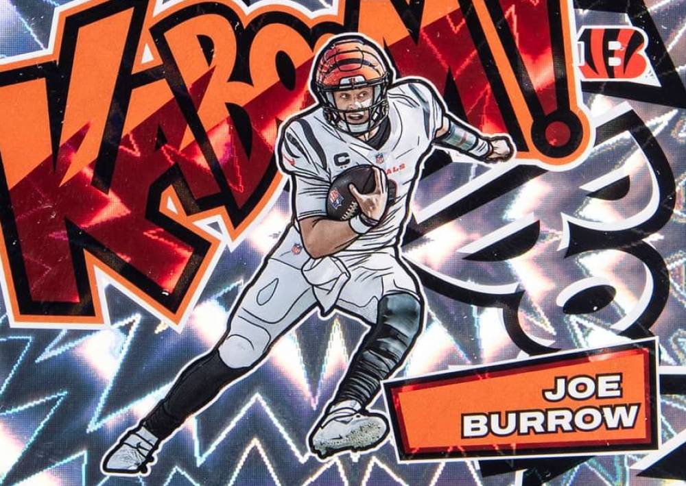 2022 Panini Absolute Kaboom! Horizontal Joe Burrow #KH3 Football Card