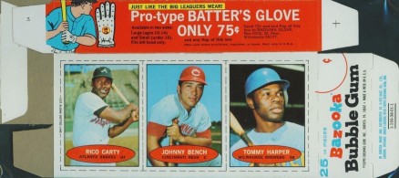 1971 Bazooka No Number Carty/Bench/Harper # Baseball Card