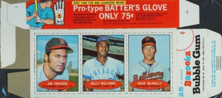 1971 Bazooka No Number Fregosi/Williams/McNally # Baseball Card