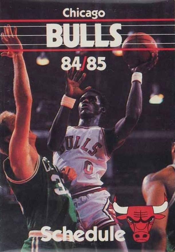 1984 Chicago Bulls Pocket Schedule Orlando Woolridge # Basketball Card