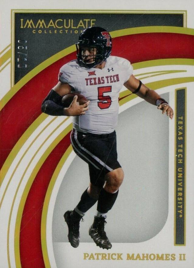 2022 Panini Immaculate Collection Collegiate Patrick Mahomes II #1 Football Card