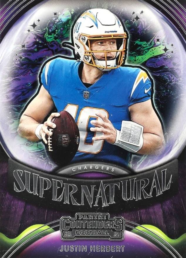 2021 Panini Contenders Supernatural Justin Herbert #SNJHE Football Card