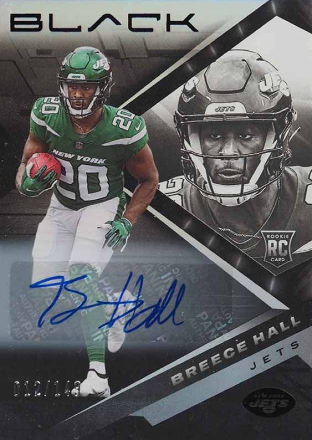 2022 Panini Black Breece Hall #113 Football Card