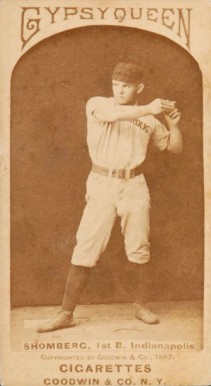 1887 Gypsy Queens Otto Shomberg # Baseball Card