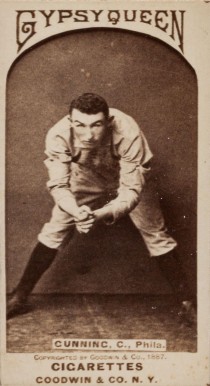 1887 Gypsy Queens Tom Gunning # Baseball Card